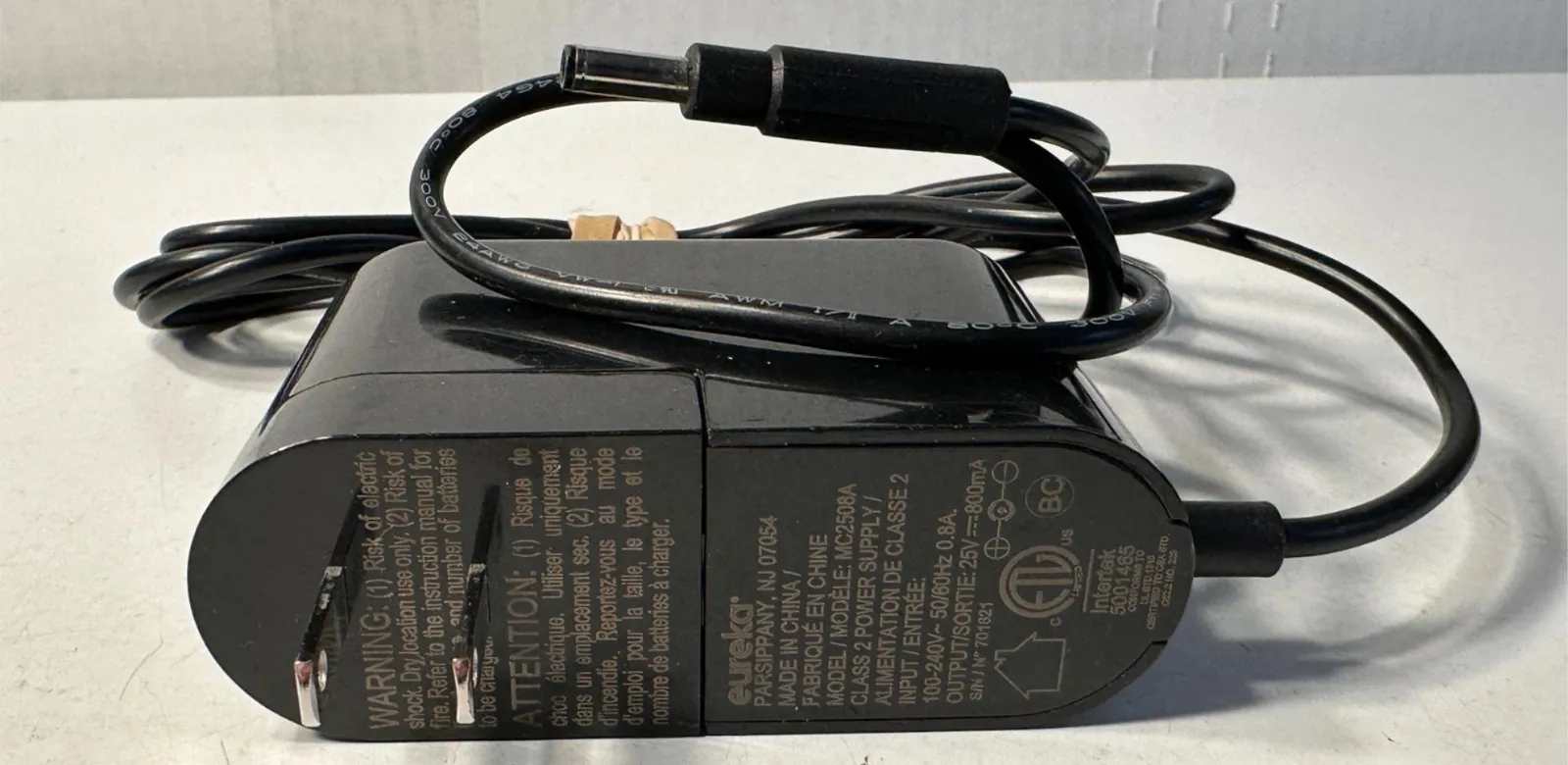 *Brand NEW*Genuine Eureka MC2508A 25V 800mA AC Adapter Vacuum NEC-222 Power Supply Cord Charger